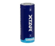 XTAR 26650 520PCM 5200mAh Li-ION chránená batéria 3,7V 7A XTAR 26650 520PCM 5200mAh Li-ION chránená batéria 3,7V 7A