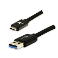 USB kábel (3.2 gen 1), USB A M - USB C M, 1 m, 5 Gb USB kábel (3.2 gen 1), USB A M - USB C M, 1 m, 5 Gb