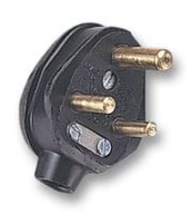Zástrčka 250V - Juhoafrický štandard - 3 pólová 16A Zástrčka 250V - Juhoafrický štandard - 3 pólová 16A