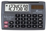 Vektorová kalkulačka KAV CH-861 | vrecko | 8 miest | Čierna | s klapkou Vektorová kalkulačka KAV CH-861 | vrecko | 8 miest | Čierna | s klapkou