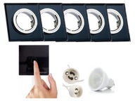 Halogénové osvetlenie set 5x + vypínač + žiarovky Halogénové osvetlenie set 5x + vypínač + žiarovky