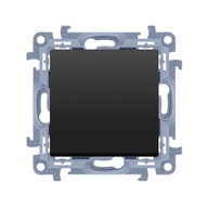 SIMON 10 Single Switch Cross Switch bez piktogramu Matt Black SIMON 10 Single Switch Cross Switch bez piktogramu Matt Black