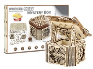 Drevený model Mystery Box 3D puzzle na svojpomocnú montáž Wooden.City