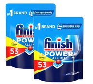 FINISH Power All in 1 Tablety do umývačky riadu s citrónom 2x53 FINISH Power All in 1 Tablety do umývačky riadu s citrónom 2x53