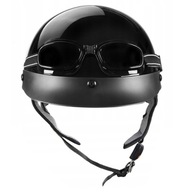 MOTORKOVÁ PRILBA OTVORENÁ CHOPPER SKÚTER S + OKULIARE MOTORKOVÁ PRILBA OTVORENÁ CHOPPER SKÚTER S + OKULIARE