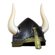 Vikingská prilba – s bielymi rohmi Vikingská prilba – s bielymi rohmi
