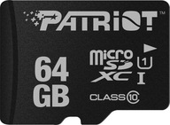 Pamäťová karta microSDXC radu Patriot 64GB LX