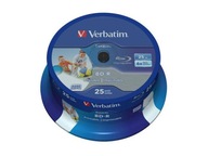 Disky Verbatim 25 GB na tlač 25 diskov Blu-ray nie LTH!
