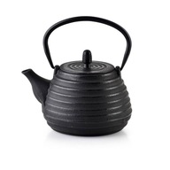 Liatinová kanvica na čaj s čiernym RETRO FILTROM
