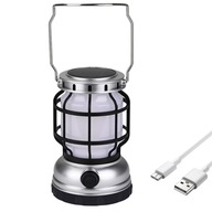 SOLAR CAMPING LAMP LED PLAMEŇ USB PRE STAN SOLAR CAMPING LAMP LED PLAMEŇ USB PRE STAN