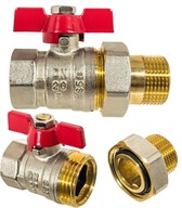 KLAPKA GUĽOVÉHO VENTILU 3/4" DN20 MOSADZ S PREPLACHOVANÍM A MOTÝLÍKOU UZÁVEROU, SILNÁ KLAPKA GUĽOVÉHO VENTILU 3/4" DN20 MOSADZ S PREPLACHOVANÍM A MOTÝLÍKOU UZÁVEROU, SILNÁ