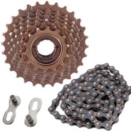 7-SPEED INDEX FREESPEED + 116-ČLÁNKOVÁ MTB REŤAZ 7-SPEED INDEX FREESPEED + 116-ČLÁNKOVÁ MTB REŤAZ