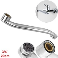 OTOČNÁ VÝPUSTKA PRE KUCHYNSKÉ UMÝVADLO FUNKCIA, ZAHNUTÁ S 3/4, 20cm OTOČNÁ VÝPUSTKA PRE KUCHYNSKÉ UMÝVADLO FUNKCIA, ZAHNUTÁ S 3/4, 20cm