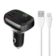LDNIO Bluetooth C704Q 2USB FM vysielač, USB-C + Lightning kábel LDNIO Bluetooth C704Q 2USB FM vysielač, USB-C + Lightning kábel