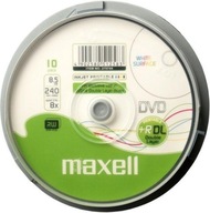 MAXELL DVD + R DL DISKY 8,5 GB DUAL LAYER 10KS TLAČ