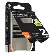 PANASONIC ENELOOP PRO AA batérie 2500mAh 2 ks PANASONIC ENELOOP PRO AA batérie 2500mAh 2 ks