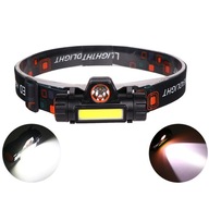 LED HLAVNÁ LAMPA Magnet USB Dobíjacie VÝKONNÉ XPE COB LED HLAVNÁ LAMPA Magnet USB Dobíjacie VÝKONNÉ XPE COB