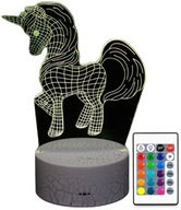 3D LED JEDNOROŽECKÁ LAMPA JEDNOROŽEC NOČNÁ LAMPA + DIAĽKOVÉ 3D LED JEDNOROŽECKÁ LAMPA JEDNOROŽEC NOČNÁ LAMPA + DIAĽKOVÉ