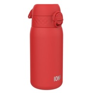 Červená oceľová fľaša, elegantná fľaša na vodu do školskej kancelárie ION8 0,4 l Červená oceľová fľaša, elegantná fľaša na vodu do školskej kancelárie ION8 0,4 l