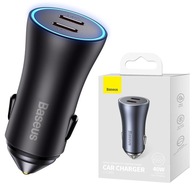 Baseus | 2x USB-C 40W QC PD nabíjačka do auta Baseus | 2x USB-C 40W QC PD nabíjačka do auta