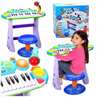 KARAOKE PIANO KLÁVESNICA ORGÁN PIANO s mikrofónom + taburetka DARČEK KARAOKE PIANO KLÁVESNICA ORGÁN PIANO s mikrofónom + taburetka DARČEK