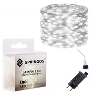 DRÔTOVÉ LAMPY 100 LED 13m VONKAJŠIE/VNÚTORNÉ MIKRO NAPÁJANIE 8 FUNKCIÍ STUDENÉ NAPÁJANIE DRÔTOVÉ LAMPY 100 LED 13m VONKAJŠIE/VNÚTORNÉ MIKRO NAPÁJANIE 8 FUNKCIÍ STUDENÉ NAPÁJANIE
