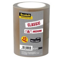 Baliaca páska Scotch, hnedá, šírka 50 mm, dĺžka 66 m, 3 ks. Baliaca páska Scotch, hnedá, šírka 50 mm, dĺžka 66 m, 3 ks.
