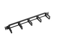 Lanberg AK-1202-B 19" 1U organizér káblov s 5 plastovými držiakmi - typ B Lanberg AK-1202-B 19" 1U organizér káblov s 5 plastovými držiakmi - typ B