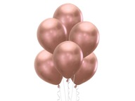 Latexové balóny chróm ružové zlato 30cm 100 ks