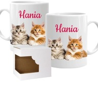 Hrnček s mačkami + meno dieťaťa 330ml Hrnček s mačkami + meno dieťaťa 330ml
