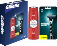 GILLETTE MACH3 MACH3 STARÝ KORENÍCÍ GÉL BIELA SÚPRAVA GILLETTE MACH3 MACH3 STARÝ KORENÍCÍ GÉL BIELA SÚPRAVA