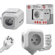 USB PREdlžovací kábel POWER STRIP 4 ZÁSUVKY 1,4M KÁBEL NA INŠTALÁCIU USB PREdlžovací kábel POWER STRIP 4 ZÁSUVKY 1,4M KÁBEL NA INŠTALÁCIU