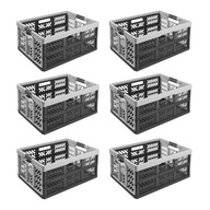 6X Skladací nákupný košík do auta 45L 50kg 6X Skladací nákupný košík do auta 45L 50kg