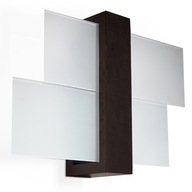 Nástenné svietidlo TORINO Wenge Lamp Sklenené nástenné svietidlo Nástenné svietidlo TORINO Wenge Lamp Sklenené nástenné svietidlo