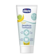 Chicco zubná pasta s fluoridom 1000ppm, jablkovo-banánová príchuť 6-24m Chicco zubná pasta s fluoridom 1000ppm, jablkovo-banánová príchuť 6-24m