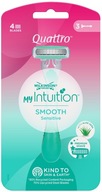 Holiace strojčeky Wilkinson Quattro Smooth Sensitive, 3 Holiace strojčeky Wilkinson Quattro Smooth Sensitive, 3