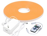 SILNÁ SADA 5M NEON LED pásik 12V ORANŽOVÁ + DIAĽKOVÉ OVLÁDANIE SILNÁ SADA 5M NEON LED pásik 12V ORANŽOVÁ + DIAĽKOVÉ OVLÁDANIE
