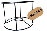 ČIERNA klietka s kovovým rámom tienidlo 35 cm x 20H PEVNÝ HRUBÝ DRÔT 3,8 MM ČIERNA klietka s kovovým rámom tienidlo 35 cm x 20H PEVNÝ HRUBÝ DRÔT 3,8 MM