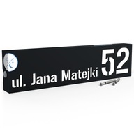 OSVETLENIE DOMOVÉHO ČÍSLA LED TABUĽKA NA ADRESU 40X10 cm SENZOR SÚMRAK OSVETLENIE DOMOVÉHO ČÍSLA LED TABUĽKA NA ADRESU 40X10 cm SENZOR SÚMRAK