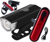 Sada AKU USB bicyklových svetiel 300 lumenov VÝKONNÝ Sada AKU USB bicyklových svetiel 300 lumenov VÝKONNÝ