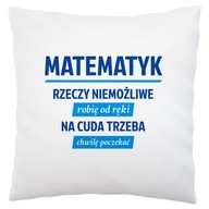 matematik nemožné veci zázraky Biely vankúš matematik nemožné veci zázraky Biely vankúš