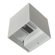Záhradné nástenné svietidlo LED fasádne svietidlo 2x3W BIELA Záhradné nástenné svietidlo LED fasádne svietidlo 2x3W BIELA