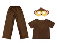 KOSTÝM MONKEY MONKEY PANTS MASKA 134-140 3 kusy KOSTÝM MONKEY MONKEY PANTS MASKA 134-140 3 kusy