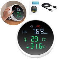 DETEKTOR KVALITY VZDUCHU 3V1 LED VLHKOSŤ CO2 DETEKTOR KVALITY VZDUCHU 3V1 LED VLHKOSŤ CO2