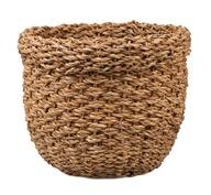 OKRUHOVÝ KOŠÍK BOHO NA MORSKÚ TRÁVU 29x29x25 cm OKRUHOVÝ KOŠÍK BOHO NA MORSKÚ TRÁVU 29x29x25 cm