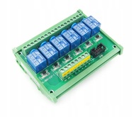 Relé na DIN lištu 5V 10A 6-kanálové pre Arduino, ESP mikrokontroléry Relé na DIN lištu 5V 10A 6-kanálové pre Arduino, ESP mikrokontroléry
