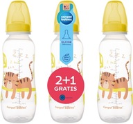 CANPOL SADA FĽAŠ NA MLIEKO ÚZKA 330ml 12m+ CANPOL SADA FĽAŠ NA MLIEKO ÚZKA 330ml 12m+