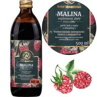 BYLINNÉ LIEKY 100% MALINOVÁ ŠŤAVA 500ml posilnenie imunity BYLINNÉ LIEKY 100% MALINOVÁ ŠŤAVA 500ml posilnenie imunity