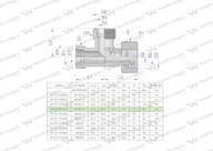 Asymetrické metrické hydraulické T-kus BBA M18x1,5 12L (XEVL) Waryńs Asymetrické metrické hydraulické T-kus BBA M18x1,5 12L (XEVL) Waryńs