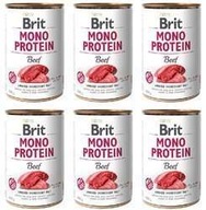 Brit Mono Protein BEEF s hovädzím mäsom 6x400g